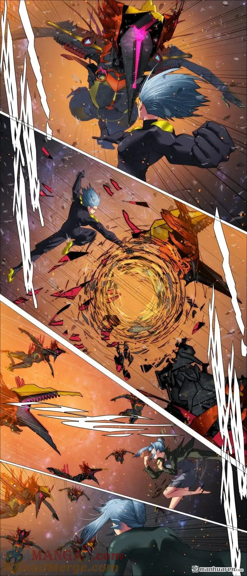 铁姬钢兵漫画,第693回 打群架4图