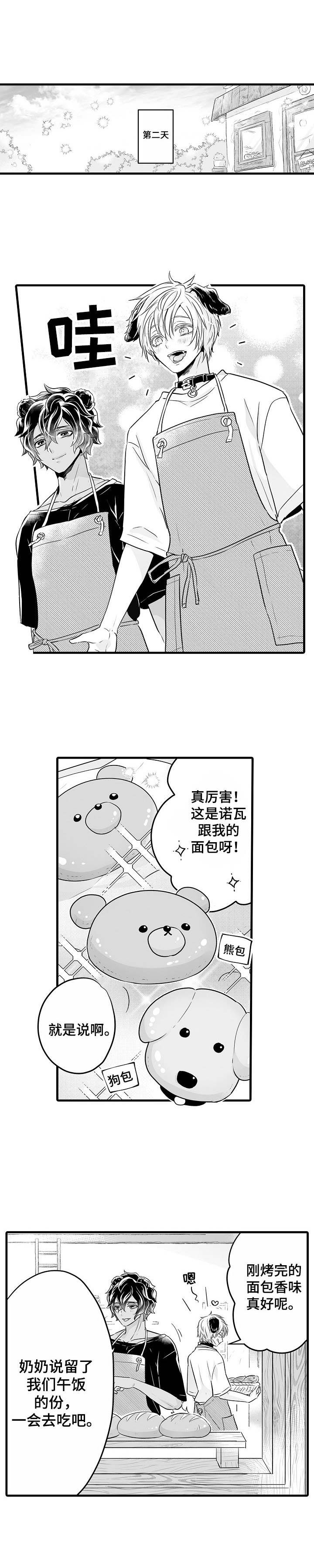 森林中的熊先生在冬眠时漫画漫画,第12章：看店2图