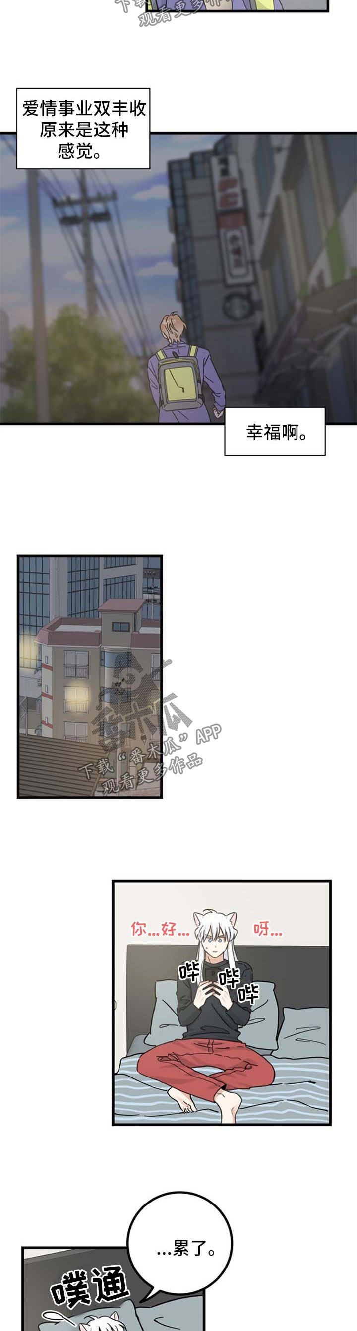 亲爱的喵君漫画免费番木瓜漫画,第90章：爱情事业双丰收2图